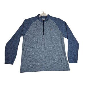 Penguin Sweater Mens XXL Black Iris 1/4 Zip Pullover Golf Fleece